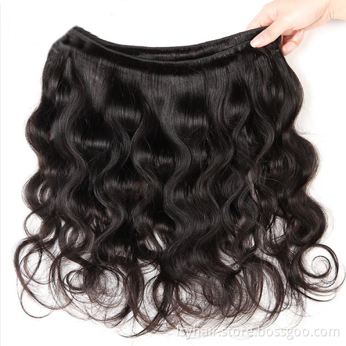 Lsy Wholesale Virgin Brazilian Hair Weave Vendors, 100% Brazilian Human Hair Grade 9A Virgin Hair Extension Bundles With Closure